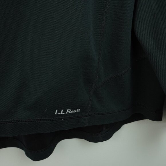 LL Bean Midweight Black Pullover 1/4 Zip‎ Shirt Size XXL - Picture 2 of 5